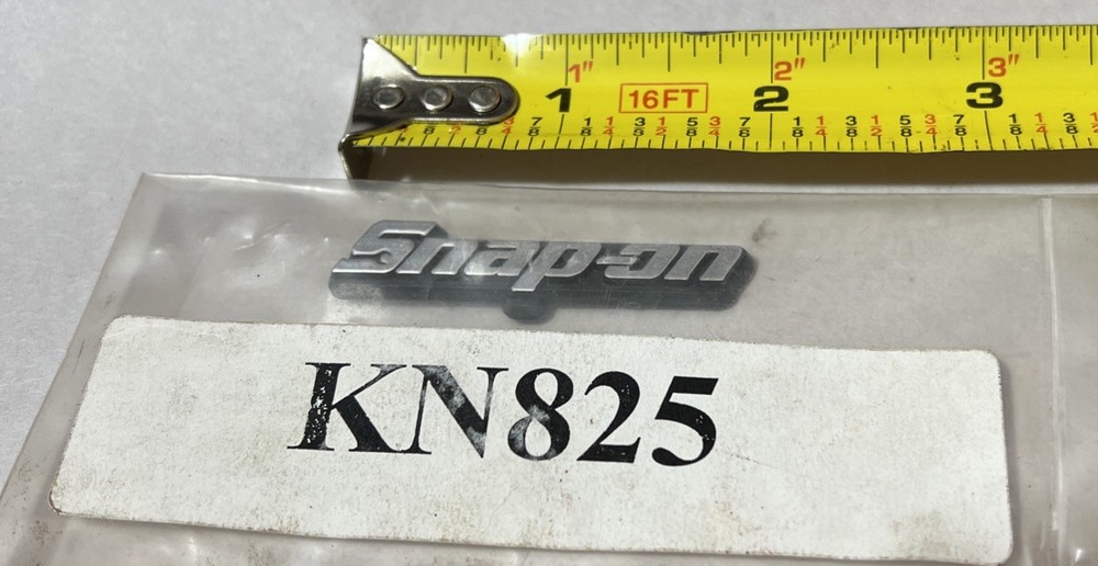 Snap-On 2” Plastic Tool Box Nameplate w/Adhesive- New