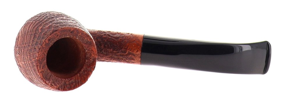 Pipe Chacom Flame Grain 268 brown sandblasted shape half bent apple 9mm
