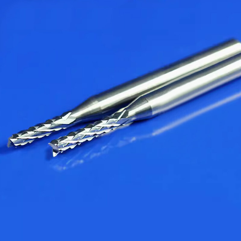 10Pcs Ø 0.6mm-3.175mm Micro Solid Carbide PCB Engraving Bit Corn End Mill Cutter