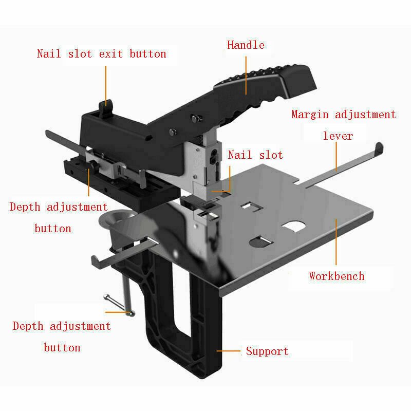 Manual Dual Flat Nail Saddle Stitch Stapler Binding Machine Binder Saddle Staple