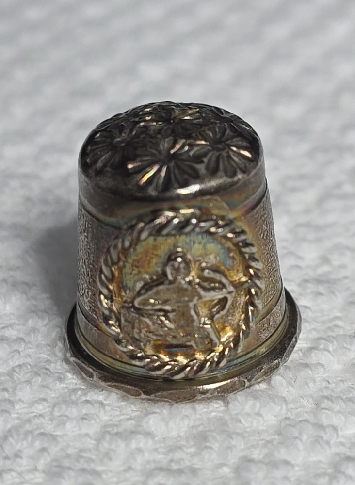 Sterling Silver Zodiac Sagittarius Archer Thimble Hallmarked
