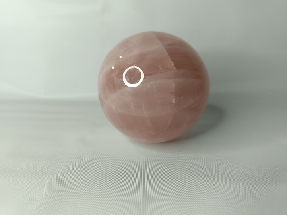 Pretty Rose Quartz Sphere 868 Grams