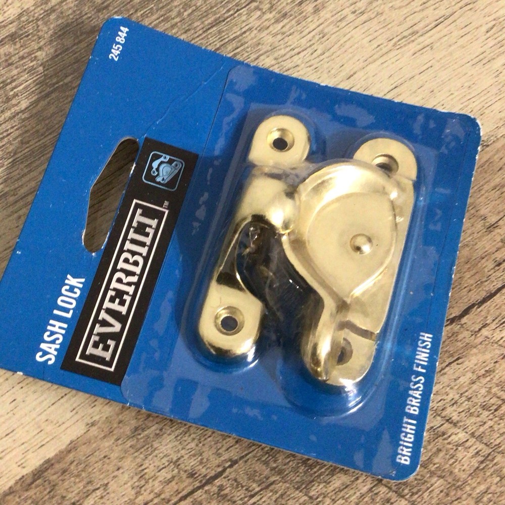 EVERBILT Sash Lock Bright Brass Finish (245 844)