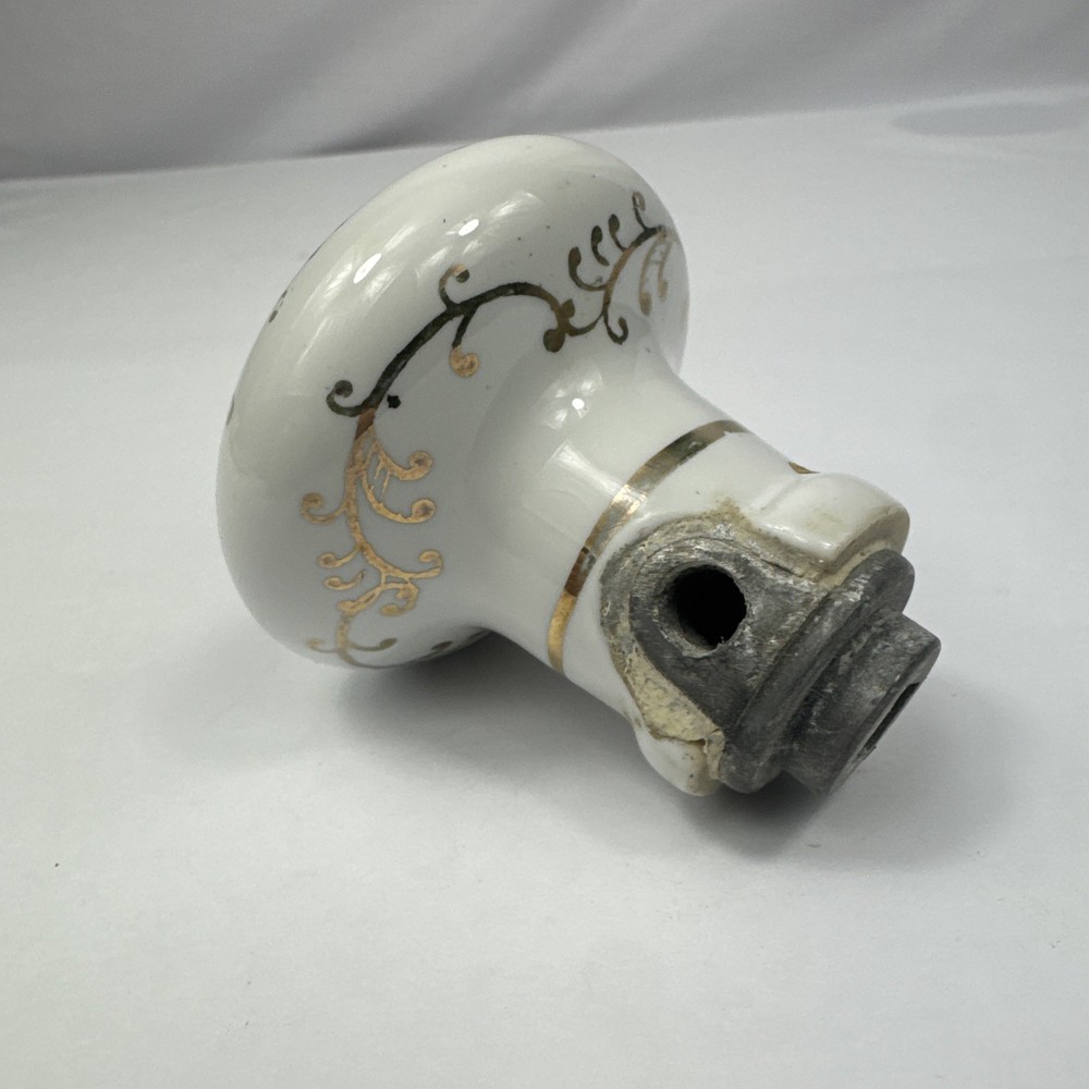 MCM Hand Painted Ceramic Door Knob