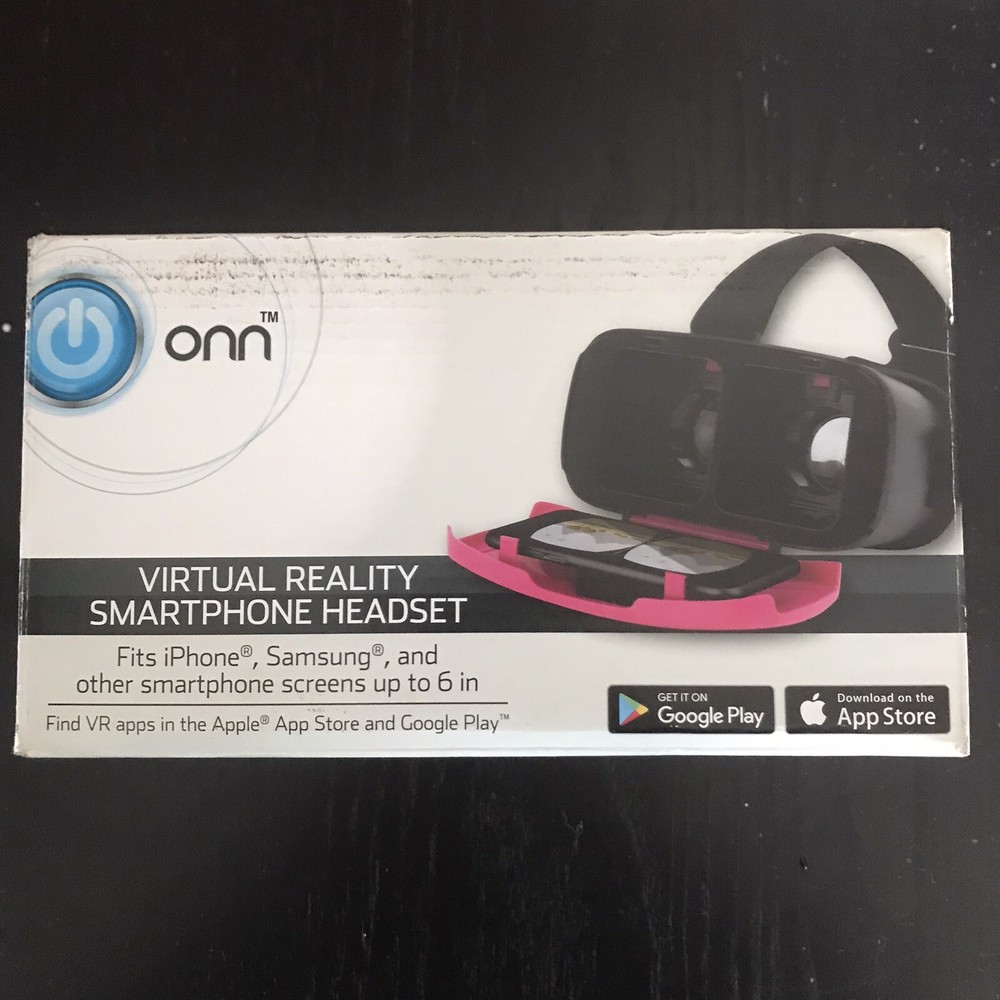 NEW-Pink-Virtual Reality Smartphone Headset Goggles-IPHONE / SAMSUNG / ANDROID