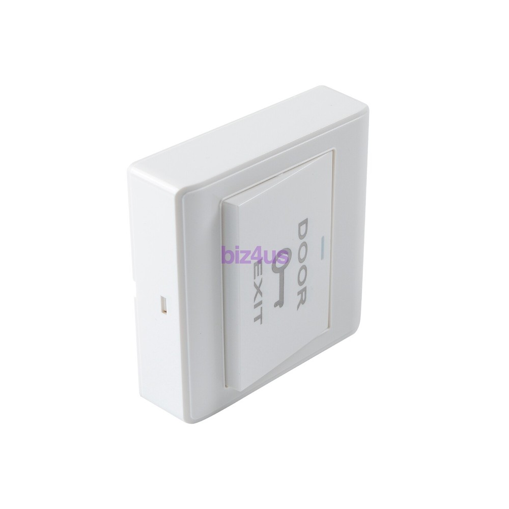 White Door Lock Exit Button Push Release Switch Panel for Access Control System