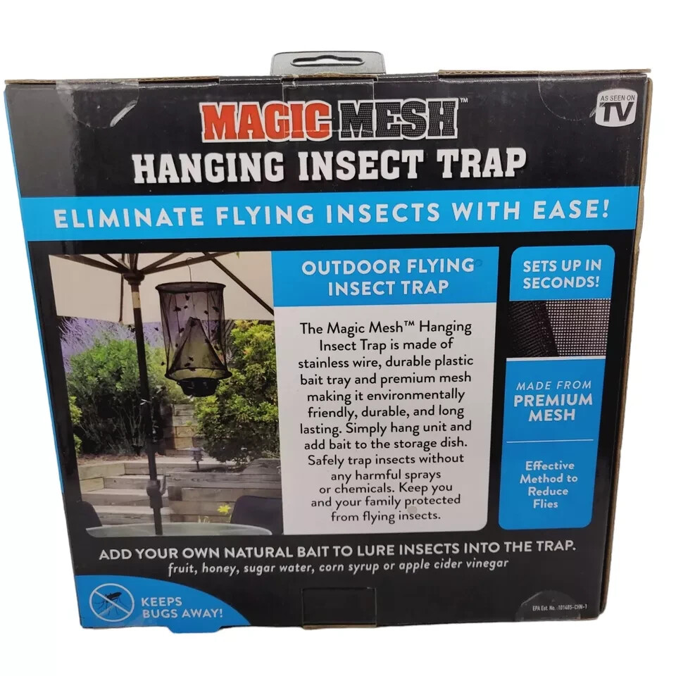 Magic Mesh Hanging Insect Trap Mesh/Plastic/Stainless 1 pk