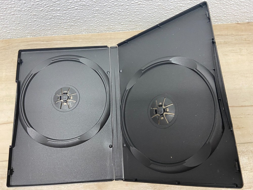 Standard Black DVD/CD 2 Disc Plastic Replacement Storage Case 14mm