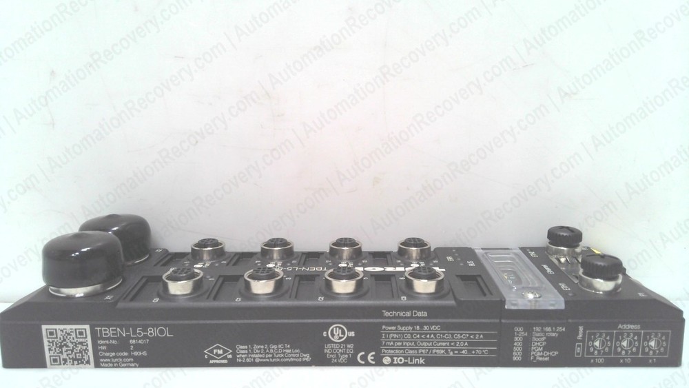 TURCK TBEN-L5-8IOL, COMPACT ETHERNET MODULE, 6814017 #345628