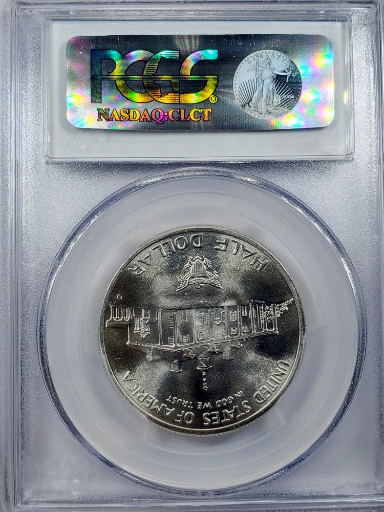 MS69 1982-D Washington Commemorative Half Dollar PCGS Blue Lbl