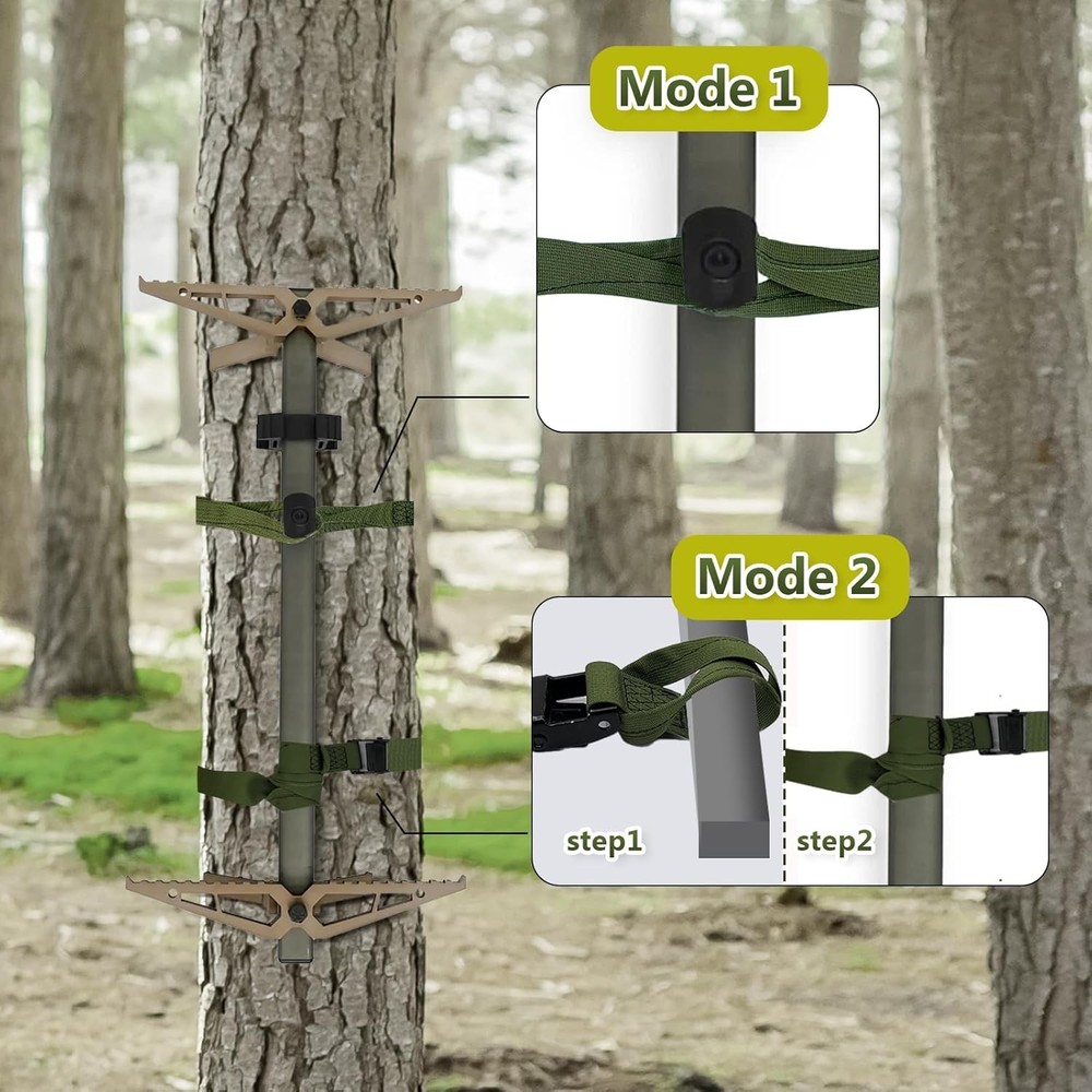 Hunting Climbing Stick Replacement Straps Heavy Duty Tree Stand 2 PACK