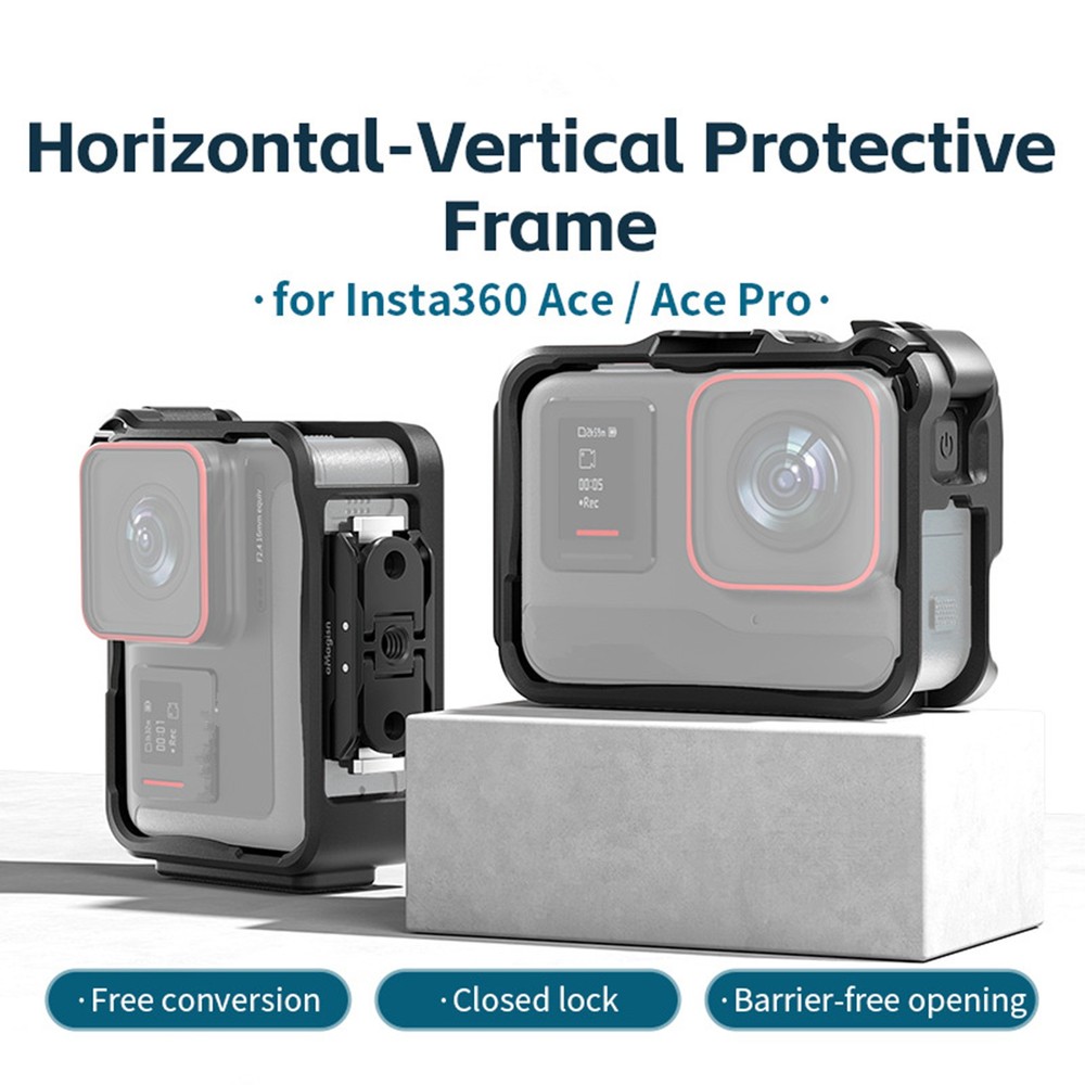 For Insta360 Ace/Ace Pro Camera ABS Plastic Housing Frame Case Protector Frame