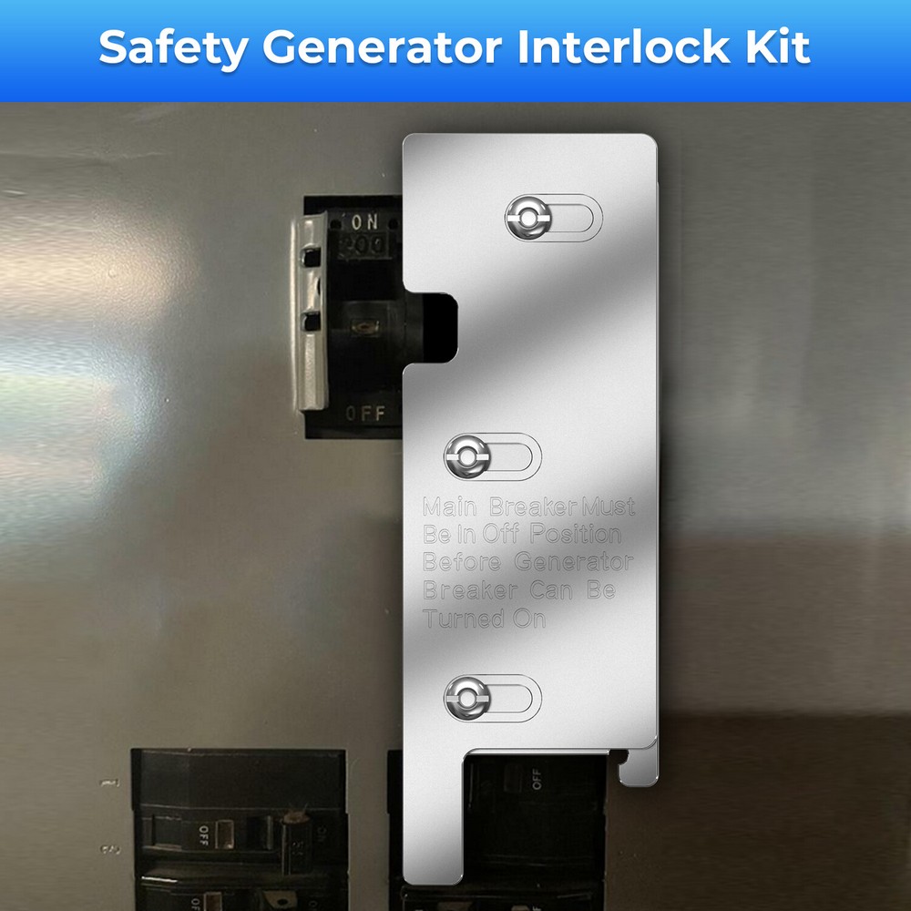 Generator interlock Kit Aluminum Main Panel For Square D 200 Amp Panels