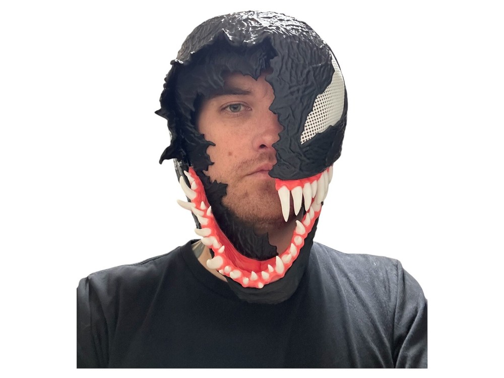 Venom Open Face Cosplay Mask