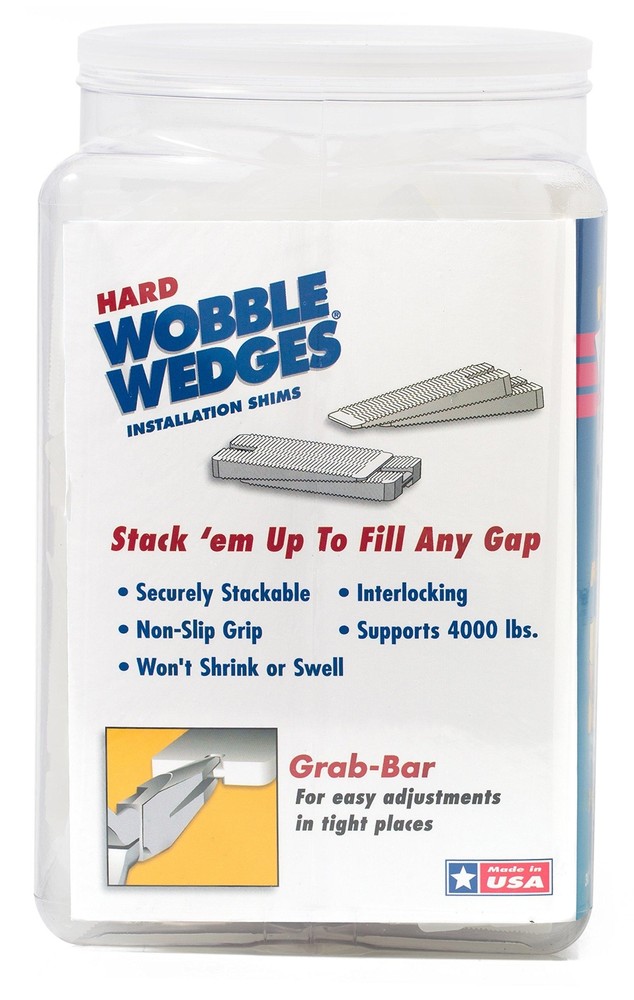 Wobble Wedges Stackable Interlocking Multi-Purpose Stability Shims - Hard