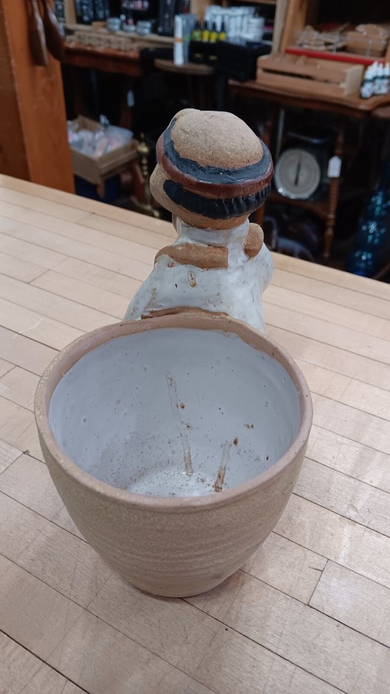 Vintage Ceramic Doctor Planter – Eyebrows, Mustache & Bedside Manner Optional