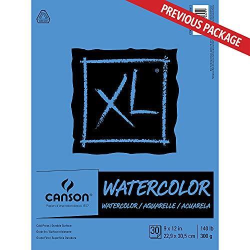 Canson 100510941 XL Series Watercolor Pad, 1 Pack, Multicolor
