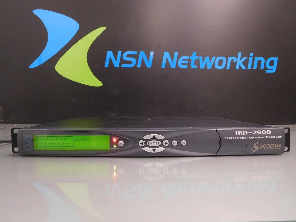 Scopus IRD-2900 IRD-2980 Professional Satellite Receiver Decoder DVB ATSC