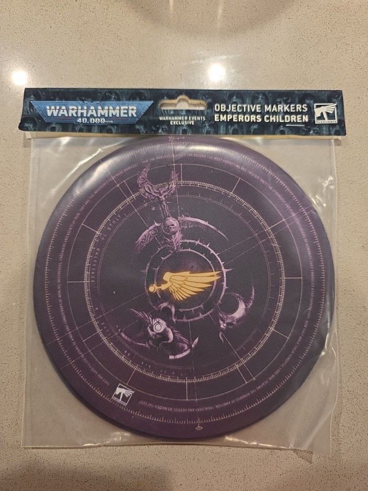 Event Exclusive Warhammer 40k Objective Markers Emperor's Children