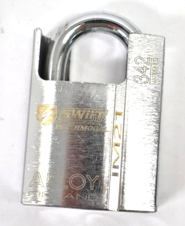 Abloy Keyed Padlock NO KEYS Partially Hidden Shackle Rectangular BRANDED