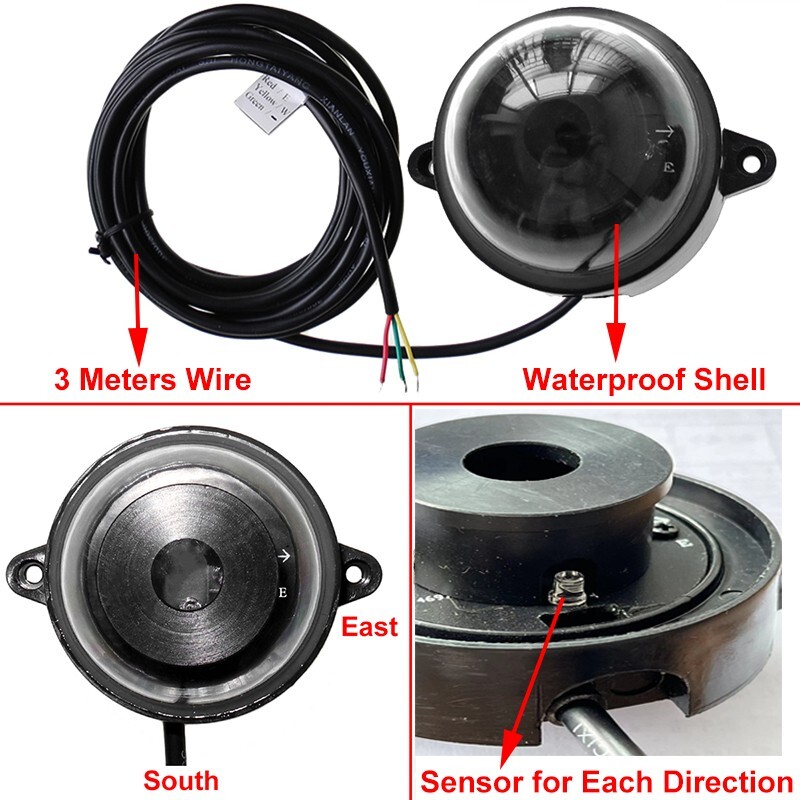 Single Axis Solar Tracker Controller &Remote Control for Solar Panel Tracking EL