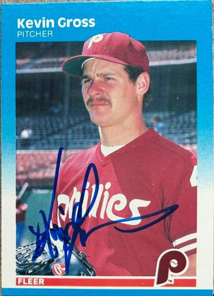 Kevin Gross Autographed 1987 Fleer #174
