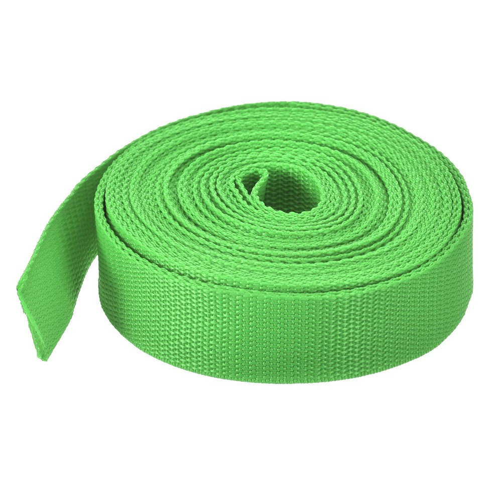 Lightweight Polypropylene Webbing Strap 0.8" 10 Yard Backpack Light Green