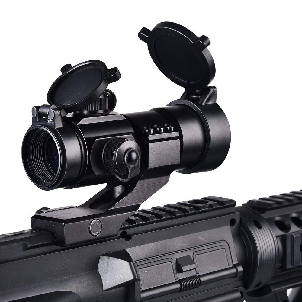 Tactical Gun Sight Red Green Dot Scope Reflex for Medium, Black