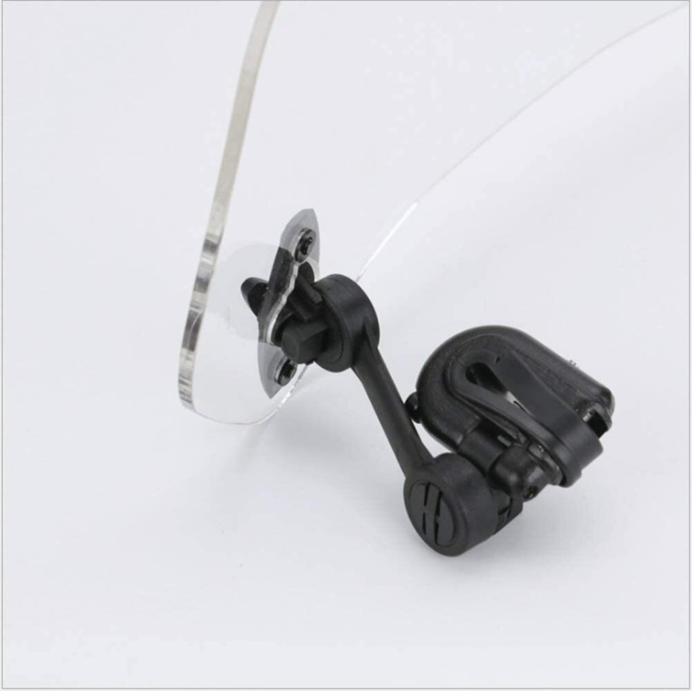 Adjustable Clip On Windshield Extension Spoiler Wind Deflector For Motorcycle