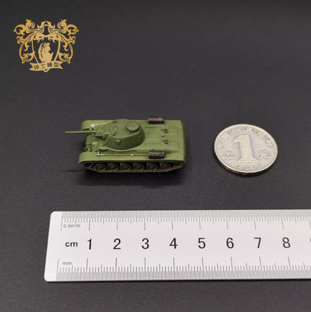 3D Printed 1/144 Soviet A-43 Medium Tank Finished Model