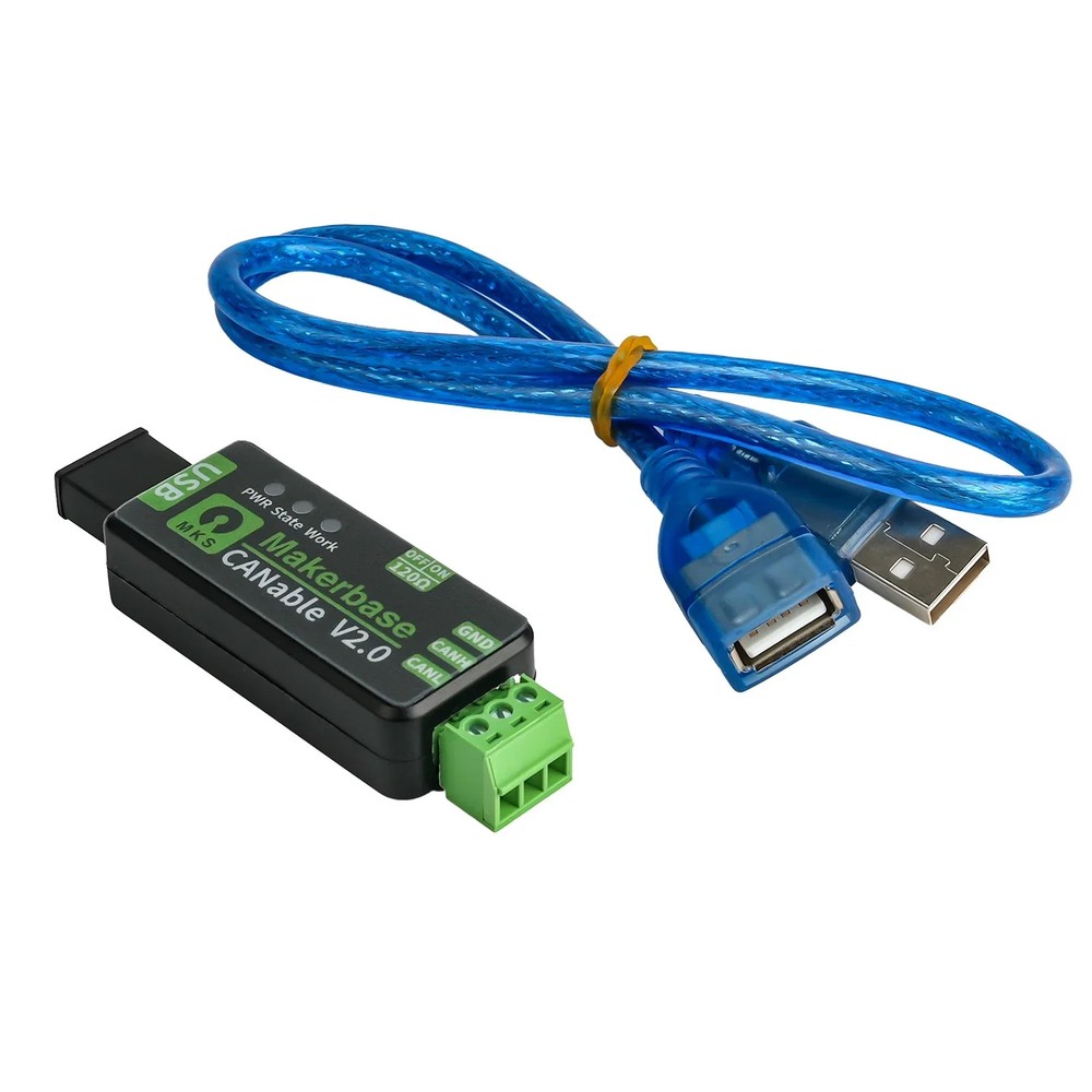 MKS CANable V2.0 Pro USB to CAN FD Adapter Case 50cm Cable SLCAN Raspberry Pi