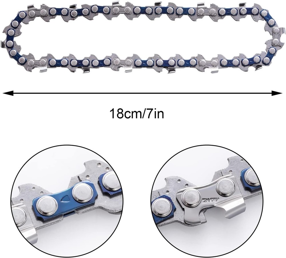 4 Pcs 4 Inch Chainsaw Blade, Mini Chainsaw Chain Replacement, Portable Cordless