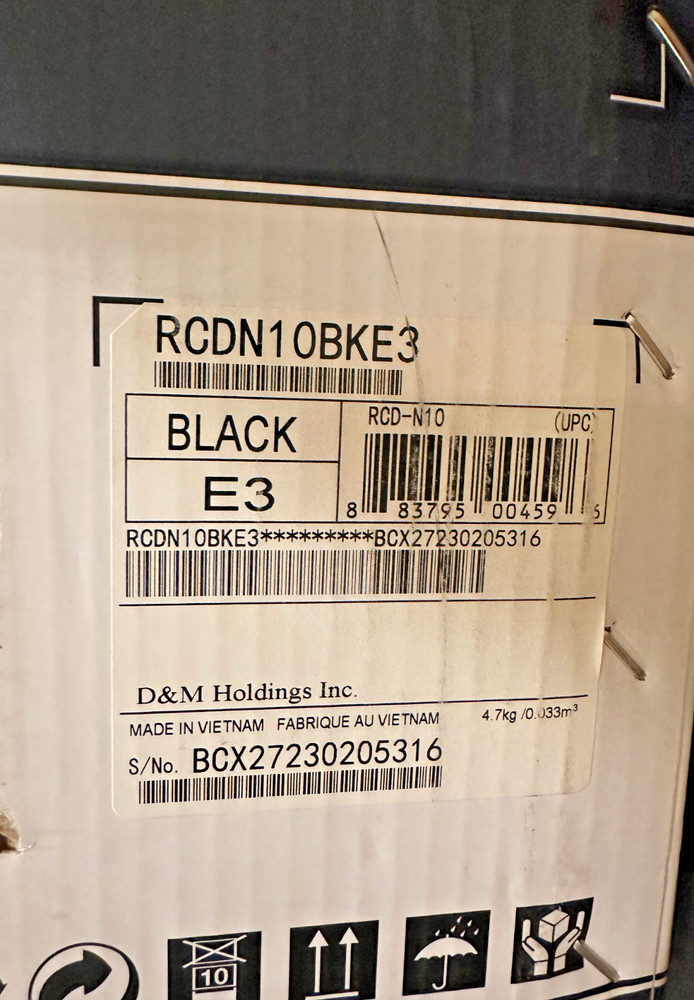 DENON RCD-N10 Black Network CD Receiver- New in box