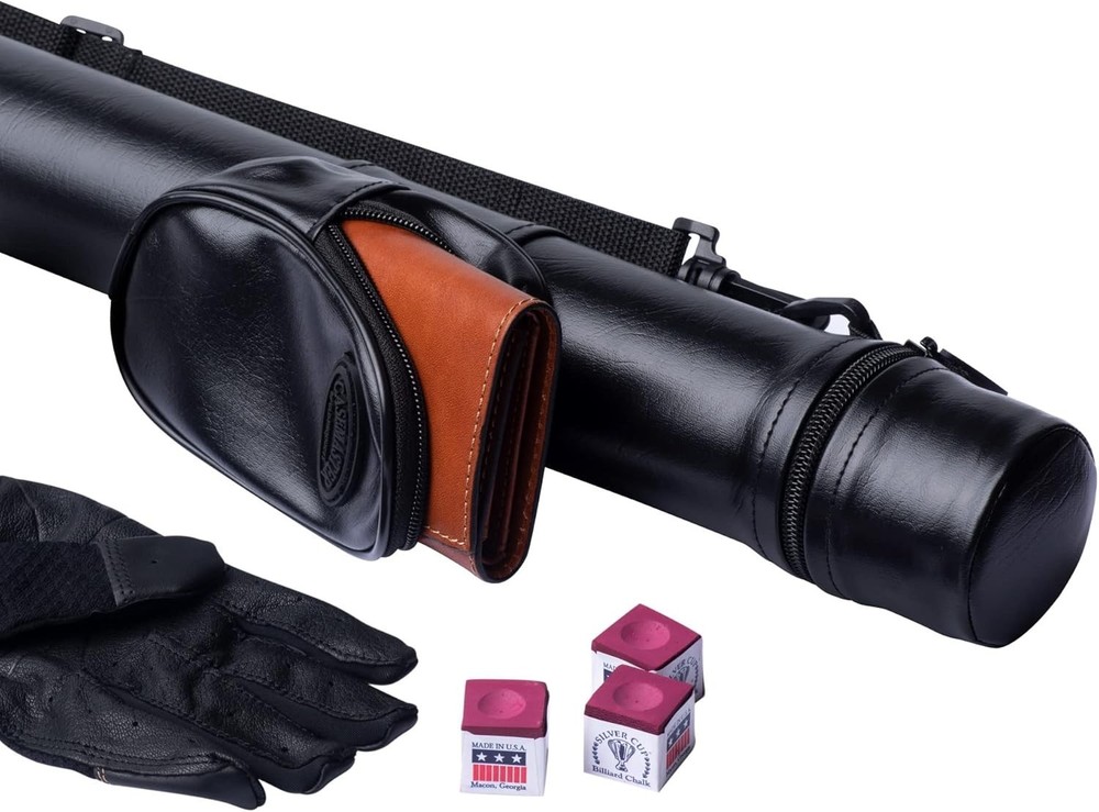Hard Shell Billiard Cue Holder - Impact-Resistant Interior