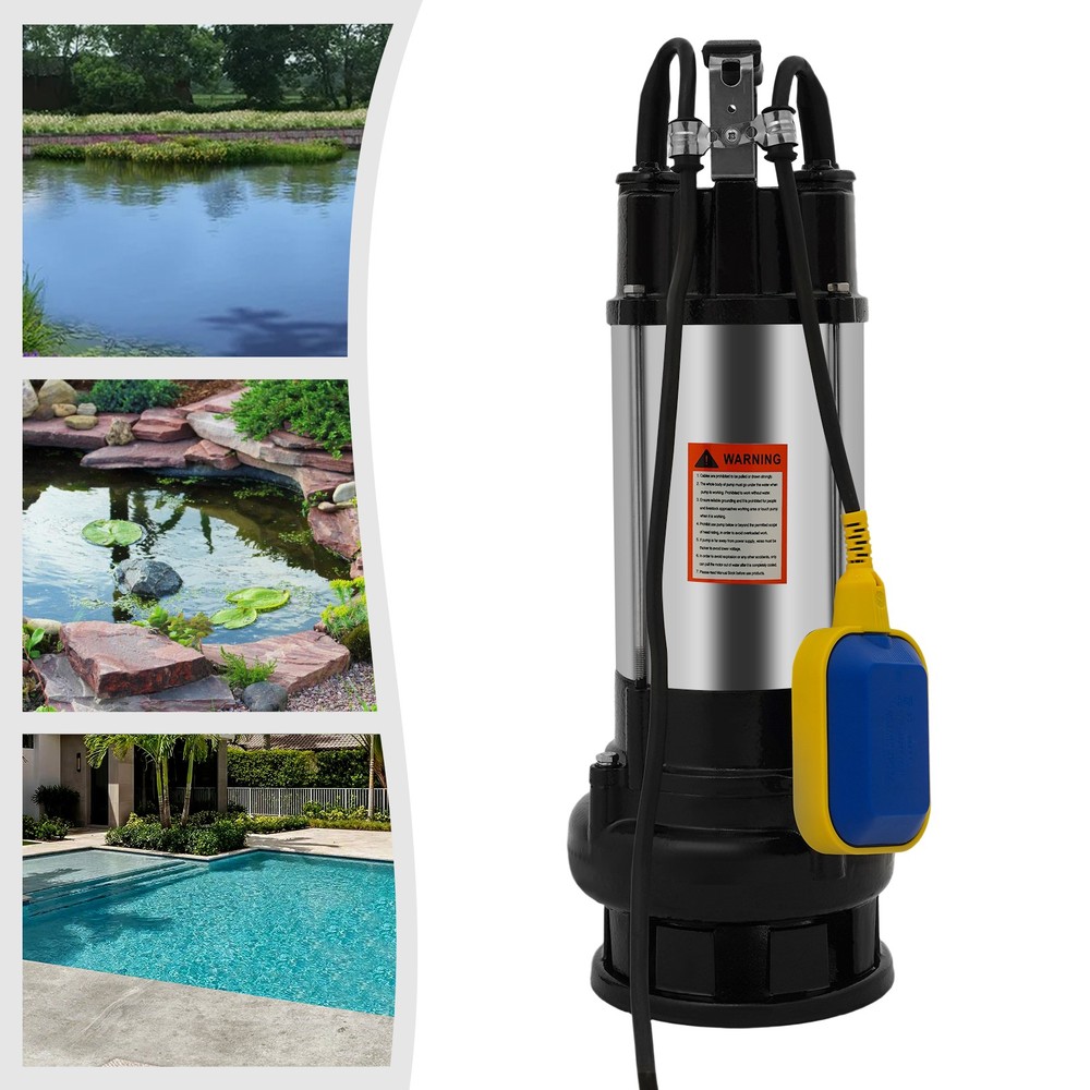 Submersible Pump with Automatic Float Switch, Submersible Pump w/ 2'' Discharge