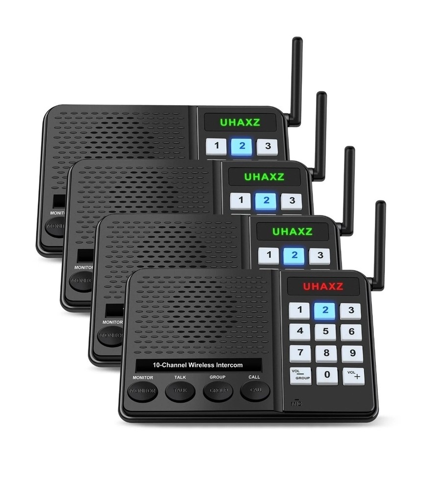 Intercoms Wireless for Home, Long Range Intercom 6000ft, Home Intercom System...