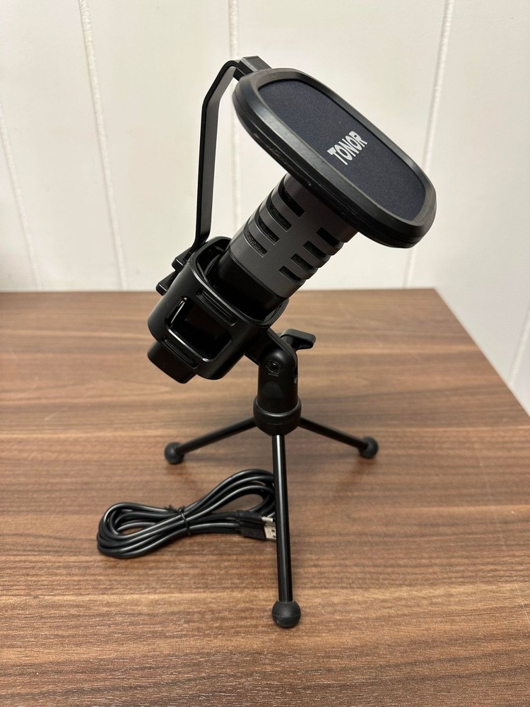 Tonor USB Microphone For PC Cardioid Condenser Computer Mic With Tripod