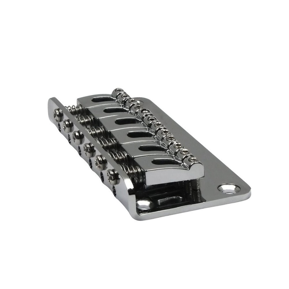 Metal Chrome 6-String Electric Guitar Fixed Bridge with 10.5mm String Space A