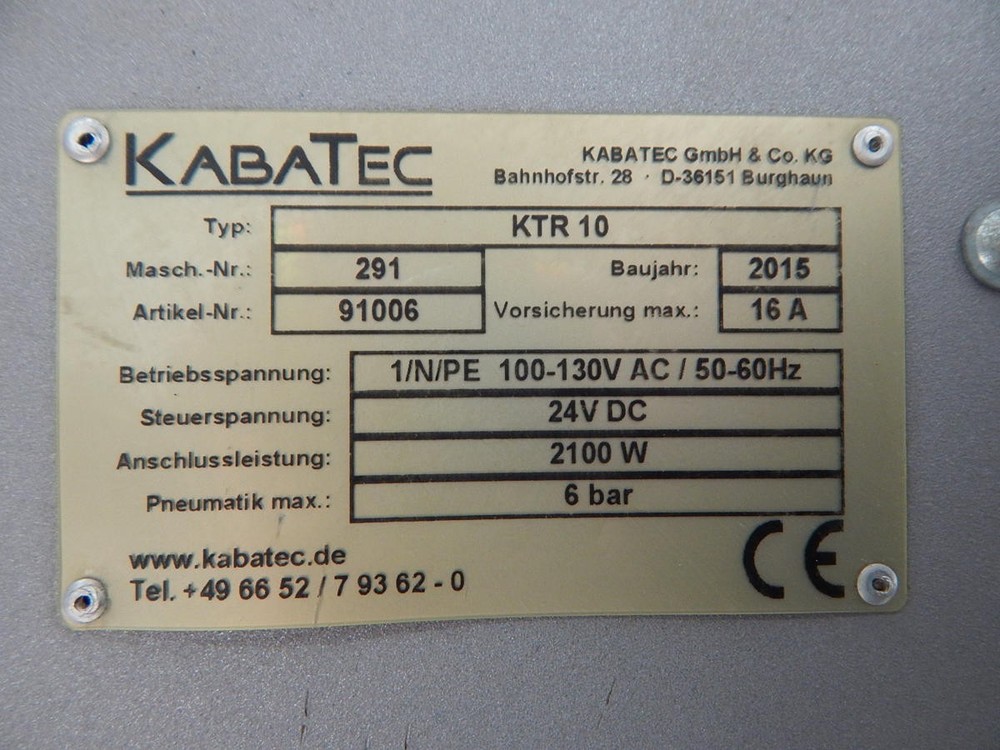 KABATEC KTR 10 HARNESS TAPING MACHINE M3598