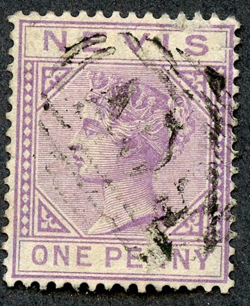 Nevis - Sc #19, Used.  2017 SCV $55.00