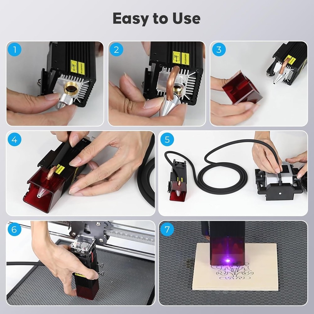 Cleaner Work Surface with Air Assist for Laser