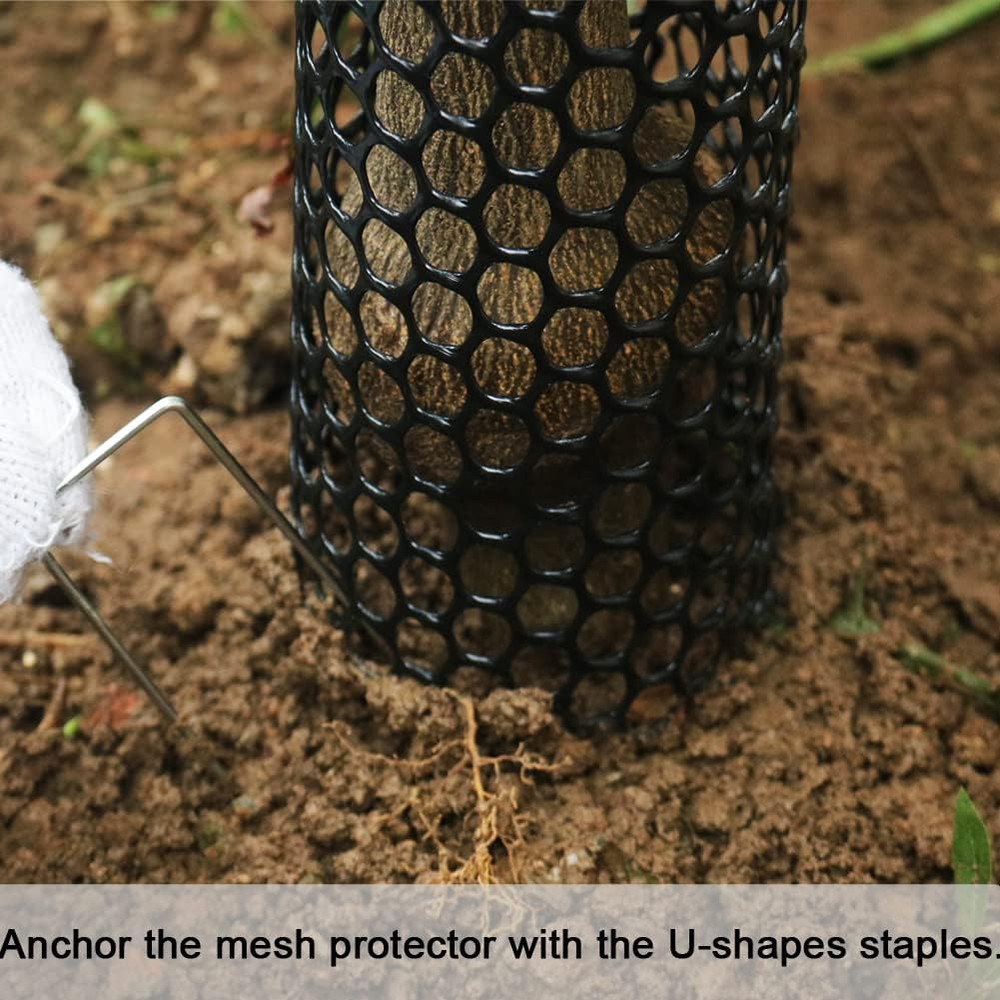 Mesh Tree Trunk Protectors, 6 Pack 40 Inches Tree Bark Protector Guard with Zip
