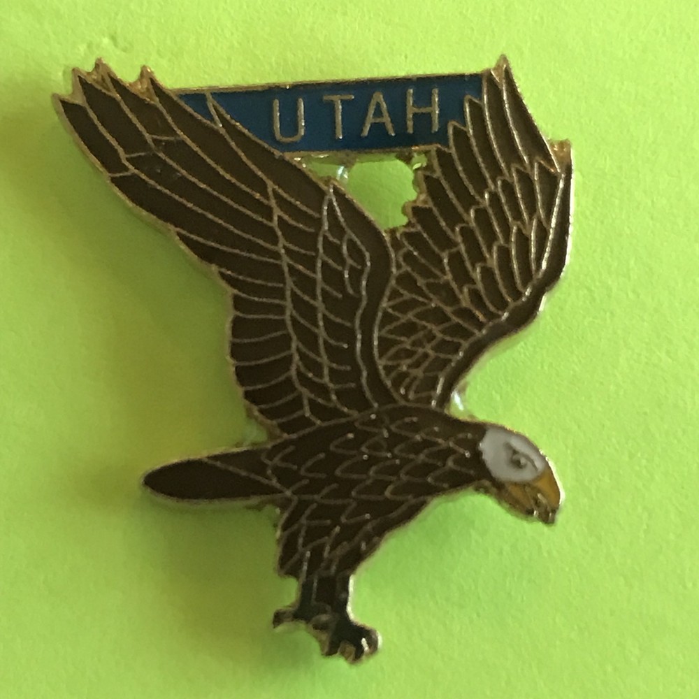 U.S. State Pin - Utah - Eagle