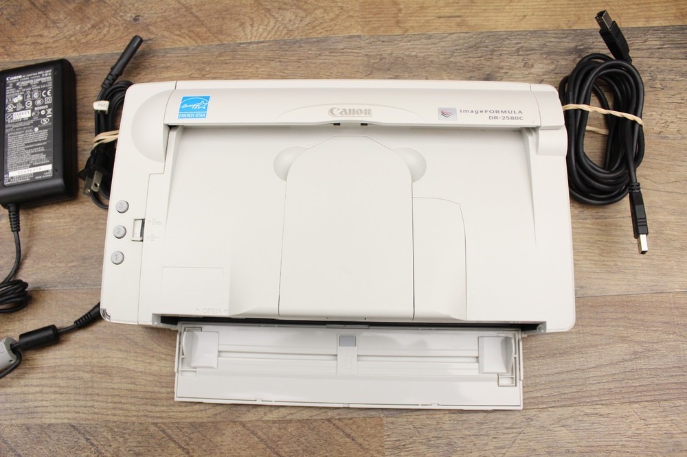 Canon imageFORMULA DR-2580C Compact Color Scanner w/ AC Adapter TESTED