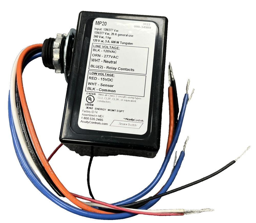 Acuity Controls Sensor Switch MP20 120/277 VAC Mini Power Pack  184CHG