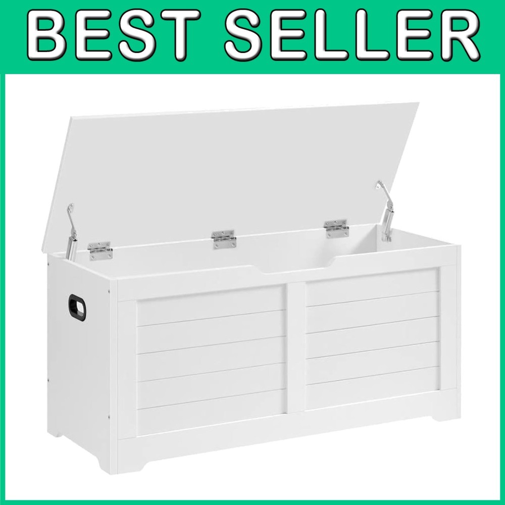Storage Chest, Storage Bench with 2 Safety Hinges,