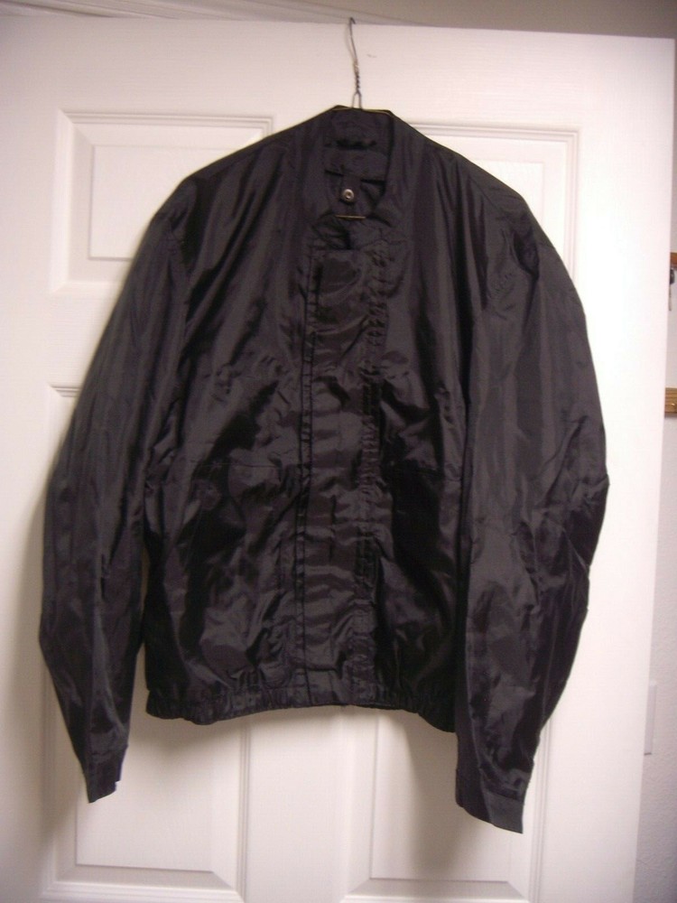 BLACK MOTORCYCLE RAIN JACKET LINER SMALL