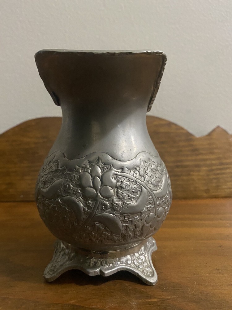 Antique German silver creamer 5.5" Tall