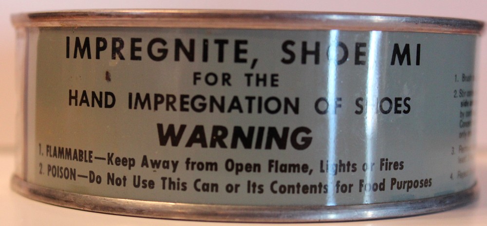 Original WWII Shoe Impregnite Unopened Can