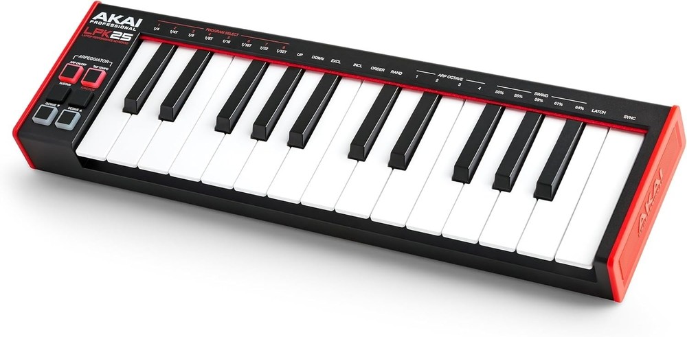 - USB MIDI Keyboard Controller with 25 Responsive Synth Keys for Mac and PC, ...